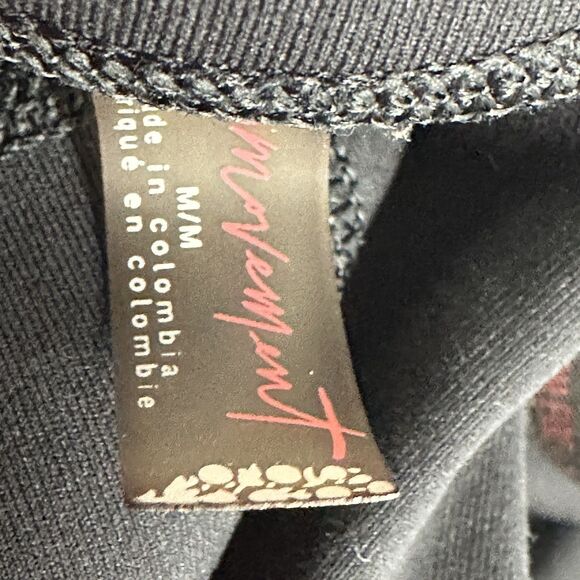 Free People FP Movement Shanti Straight Leg Pants Womens M Black Crossover Waist - Picture 12 of 15